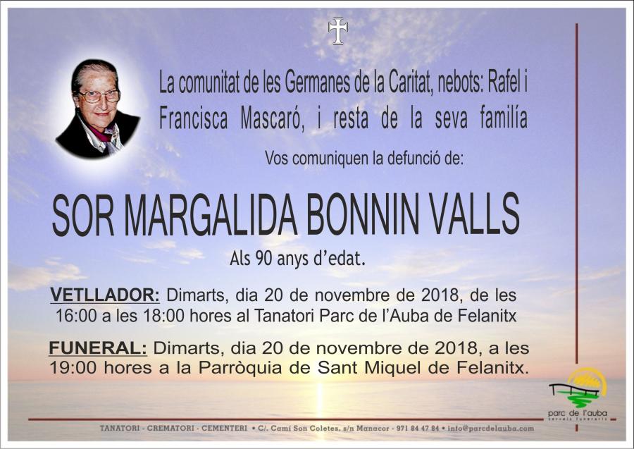 Sor MARGALIDA BONNIN VALLS