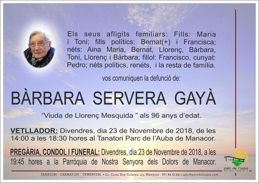BÀRBARA SERVERA GAYÀ