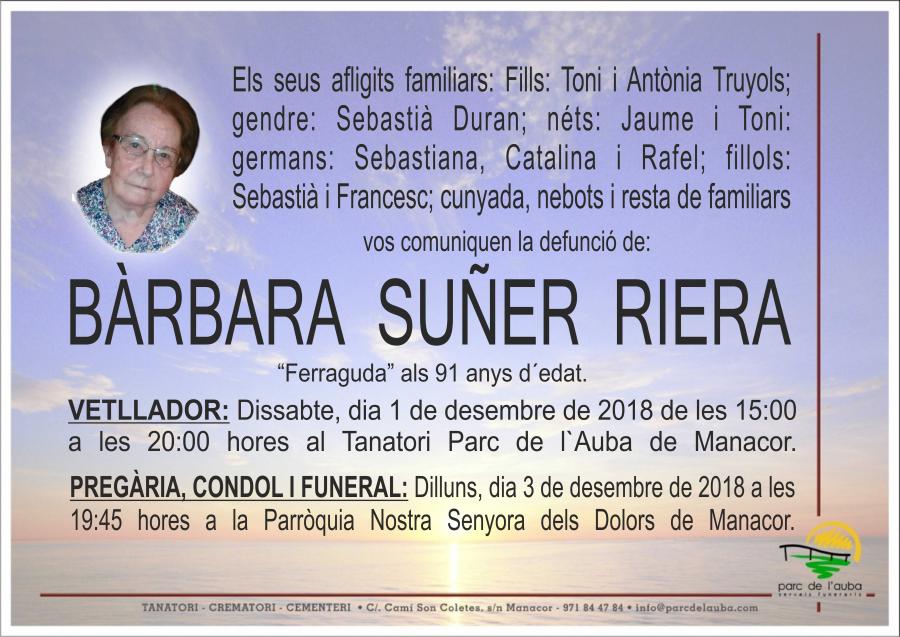 BÀRBARA SUÑER RIERA