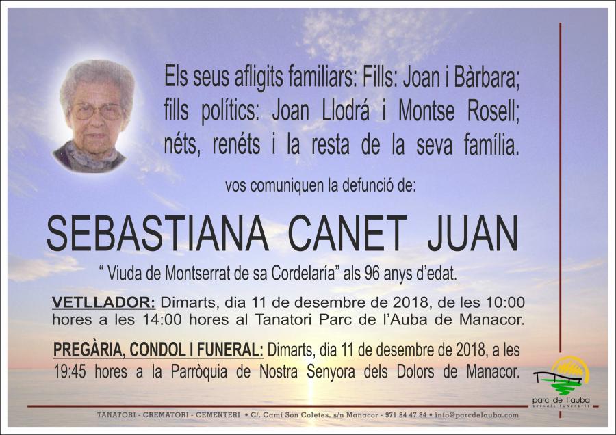 SEBASTIANA CANET JUAN