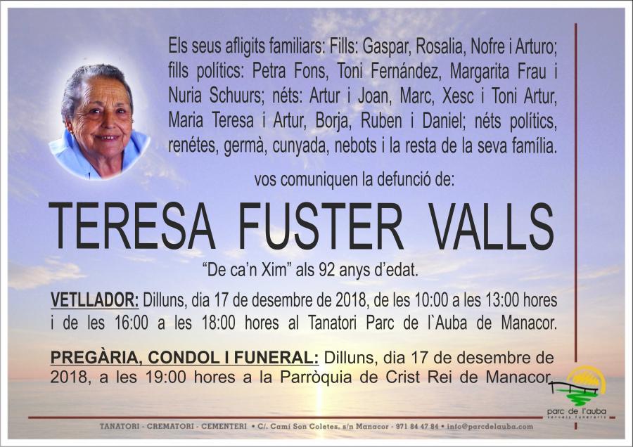 TERESA FUSTER VALLS