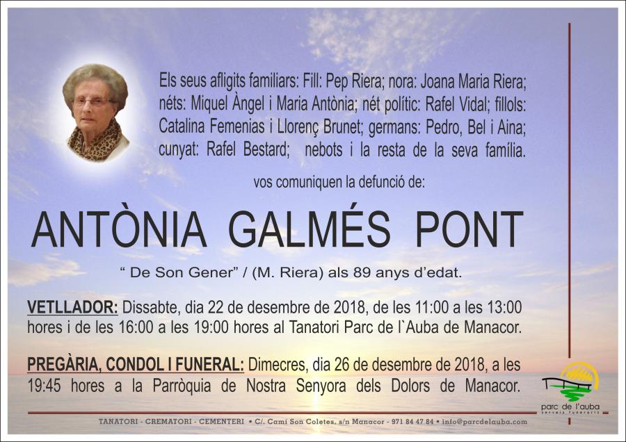ANTÃ'NIA GALMÉS PONT