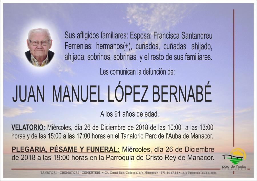 JUAN MANUEL LÓPEZ BERNABÉ