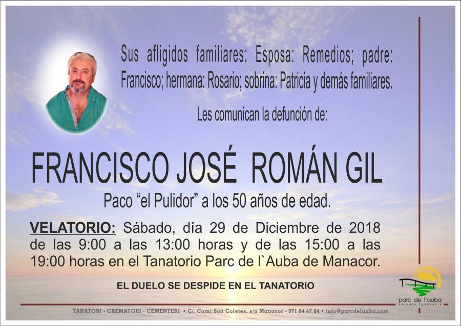 FRANCISCO JOSÉ ROMÁN GIL