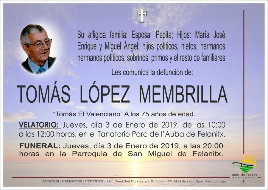 TOMÁS LÓPEZ MEMBRILLA
