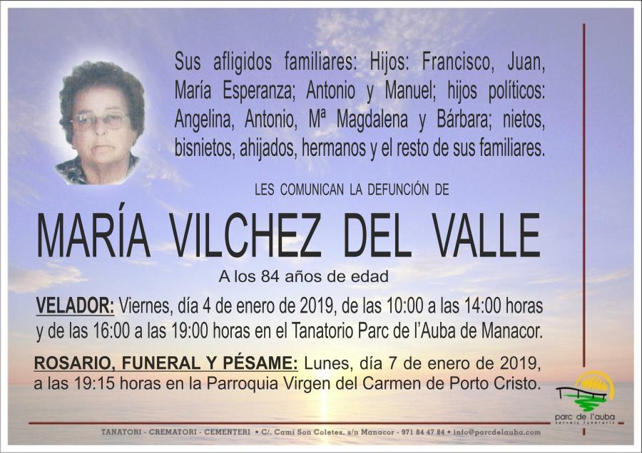 MARÍA VILCHEZ DEL VALLE