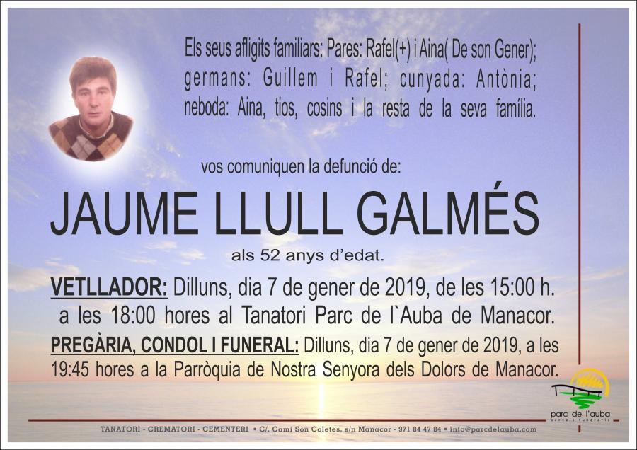 JAUME LLULL GALMÉS