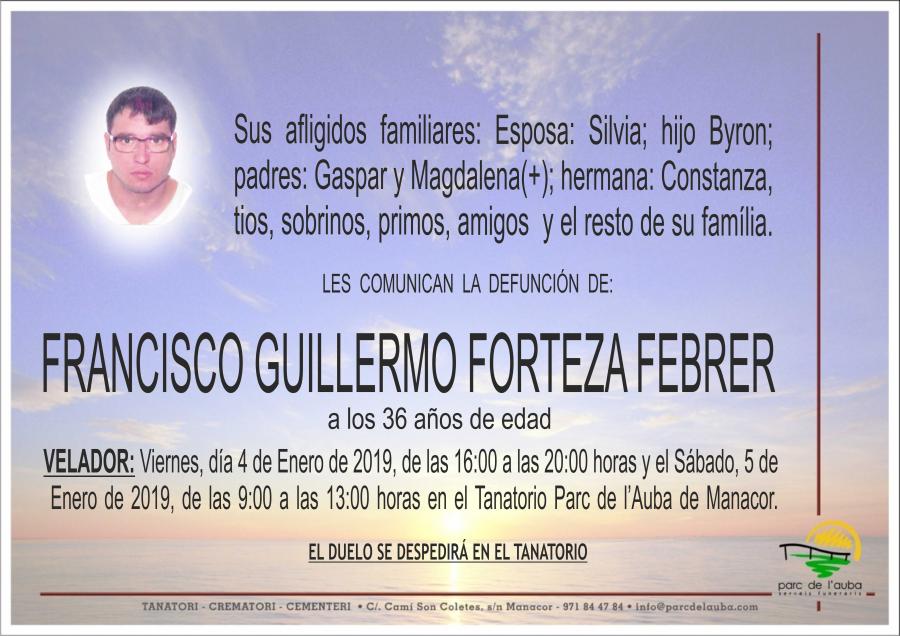 FRANCISCO GUILLERMO FORTEZA FEBRER