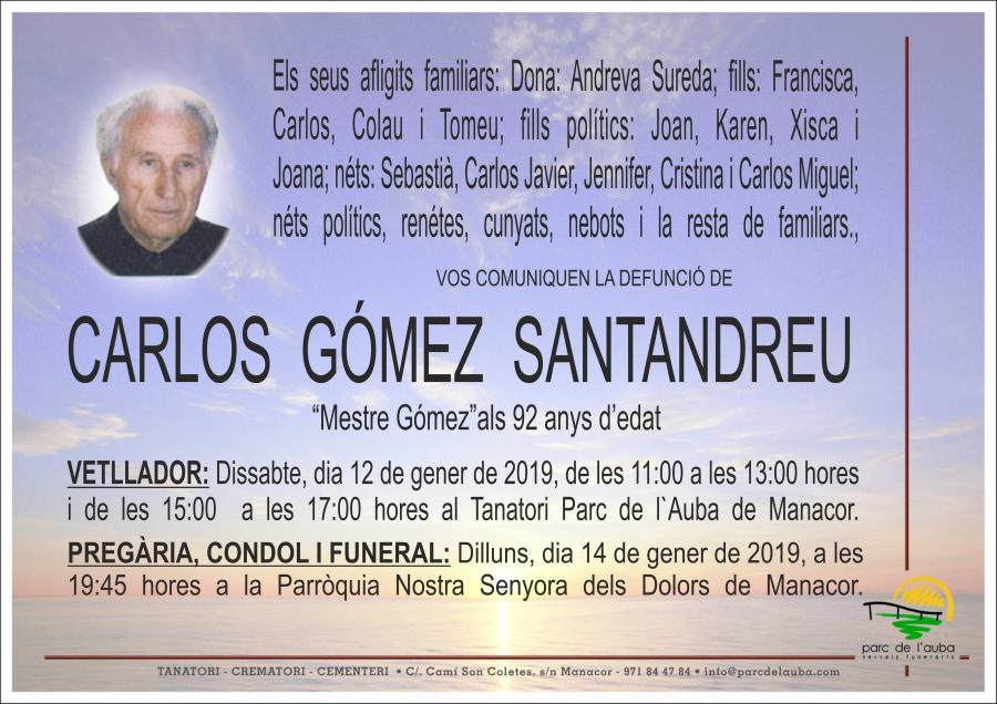 CARLOS GÓMEZ SANTANDREU