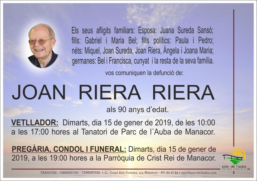 JOAN RIERA RIERA