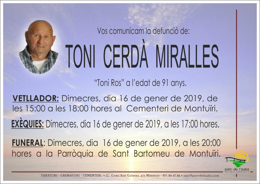 TONI CERDÀ MIRALLES