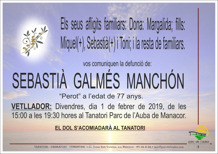 SEBASTIÀ GALMÉS MANCHÓN