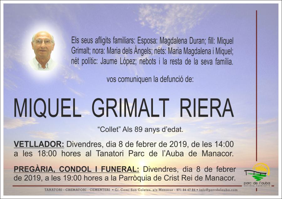 MIQUEL GRIMALT RIERA