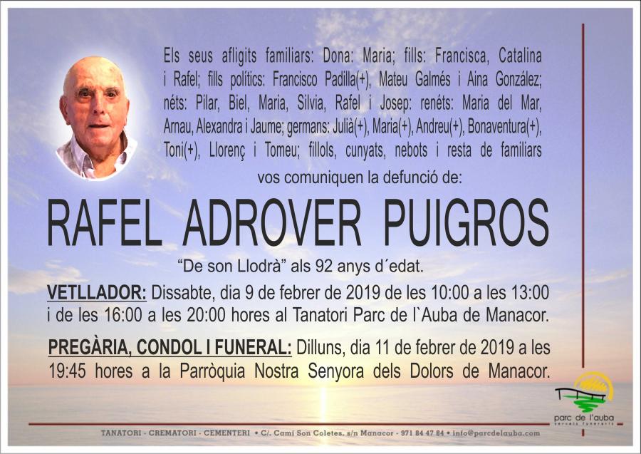 RAFEL ADROVER PUIGROS