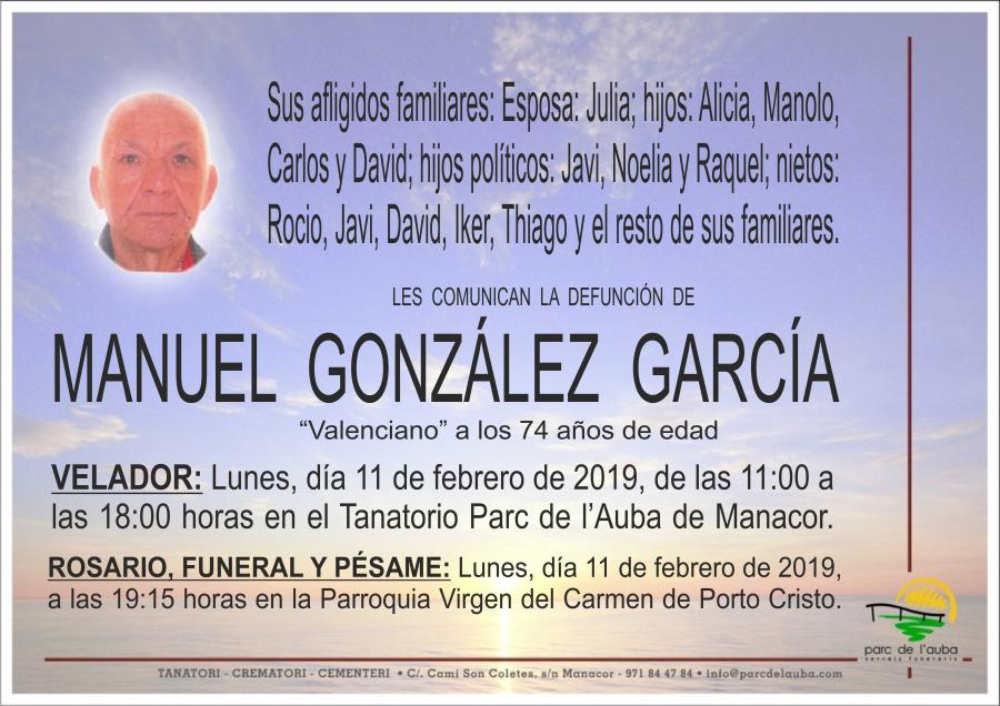 MANUEL GONZÁLEZ GARCÍA