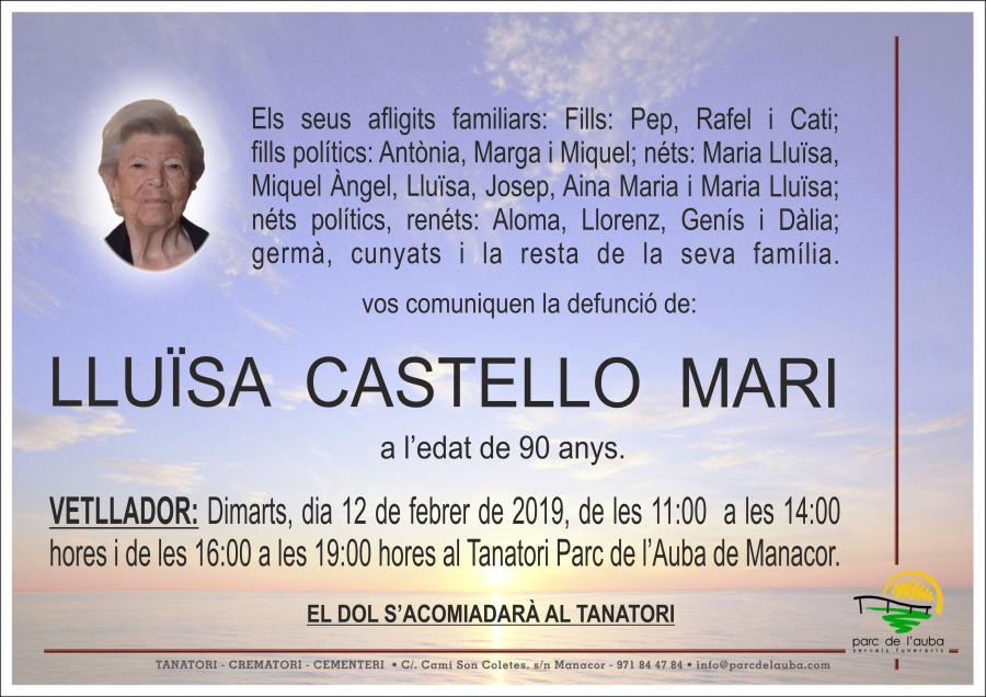 LLUÏSA CASTELLO MARI