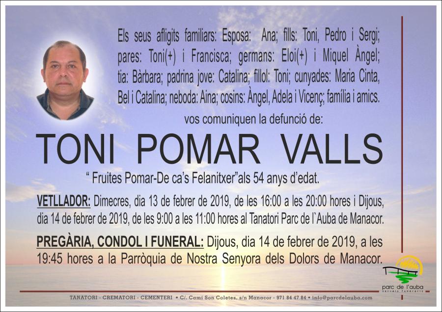 TONI POMAR VALLS