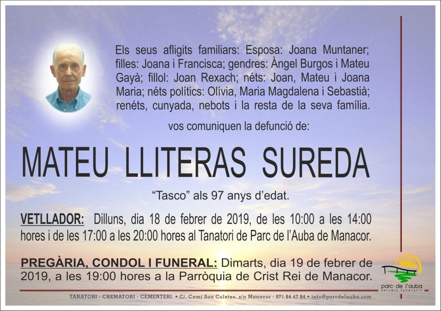 MATEU LLITERAS SUREDA