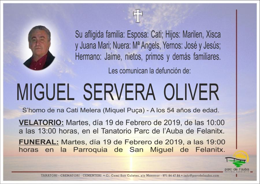 MIGUEL SERVERA OLIVER