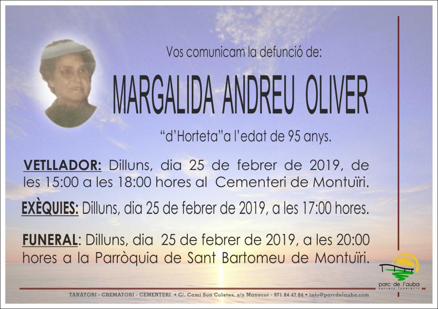 MARGALIDA ANDREU OLIVER