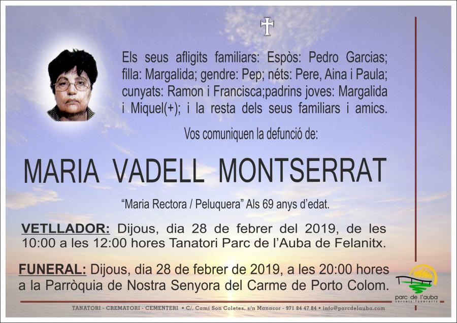 MARIA VADELL MONTSERRAT