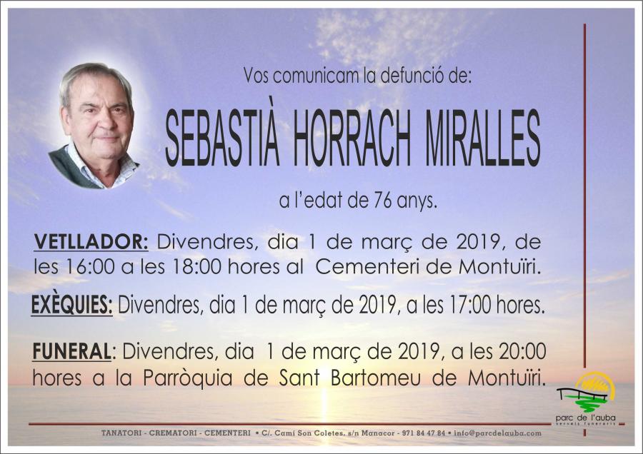 SEBASTIÀ HORRACH MIRALLES