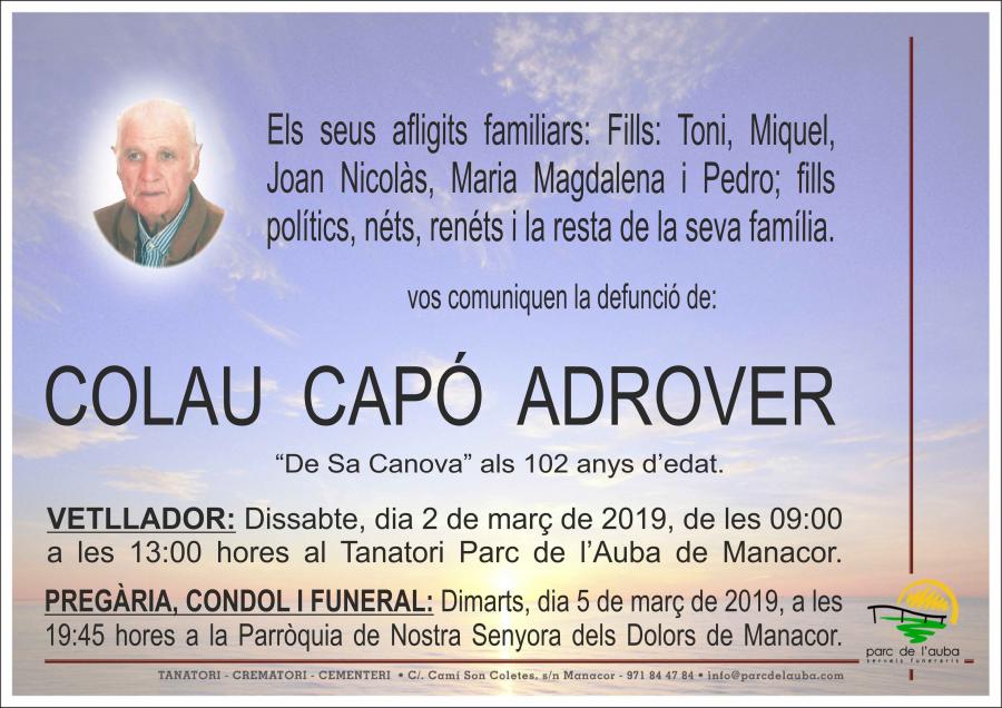 COLAU CAPÓ ADROVER