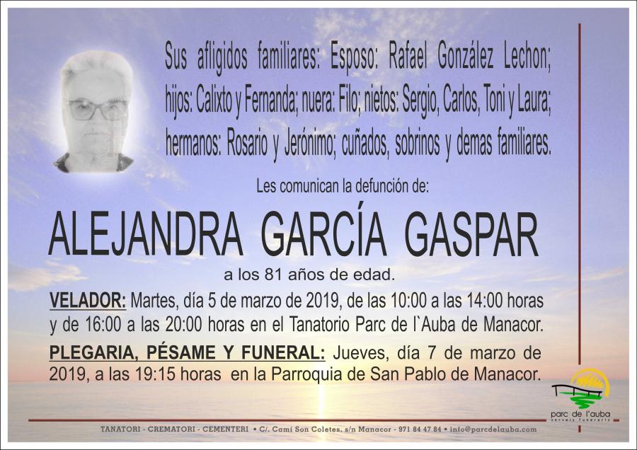 ALEJANDRA GARCÁ GASPAR