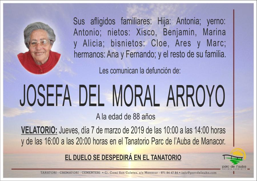 JOSEFA DEL MORAL ARROYO