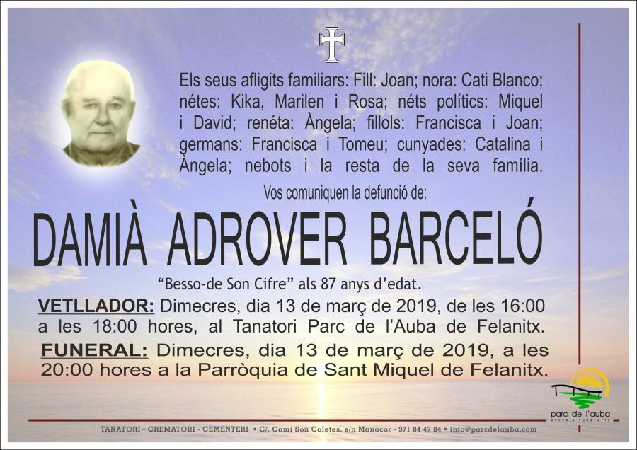 DAMIÀ ADROVER BARCELÓ