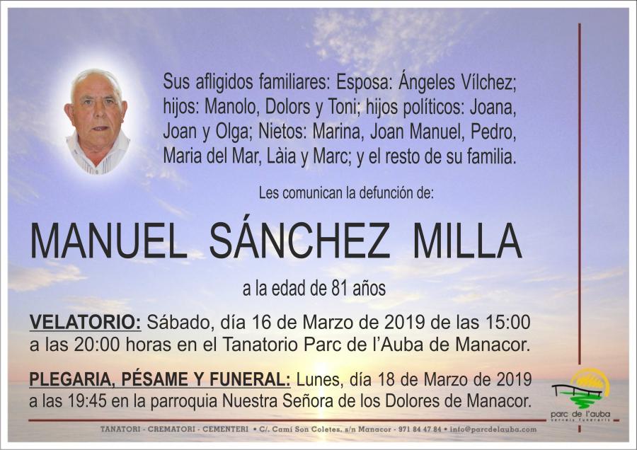 MANUEL SÁNCHEZ MILLA