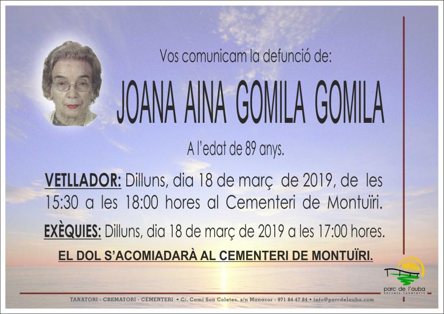 JOANA AINA GOMILA GOMILA