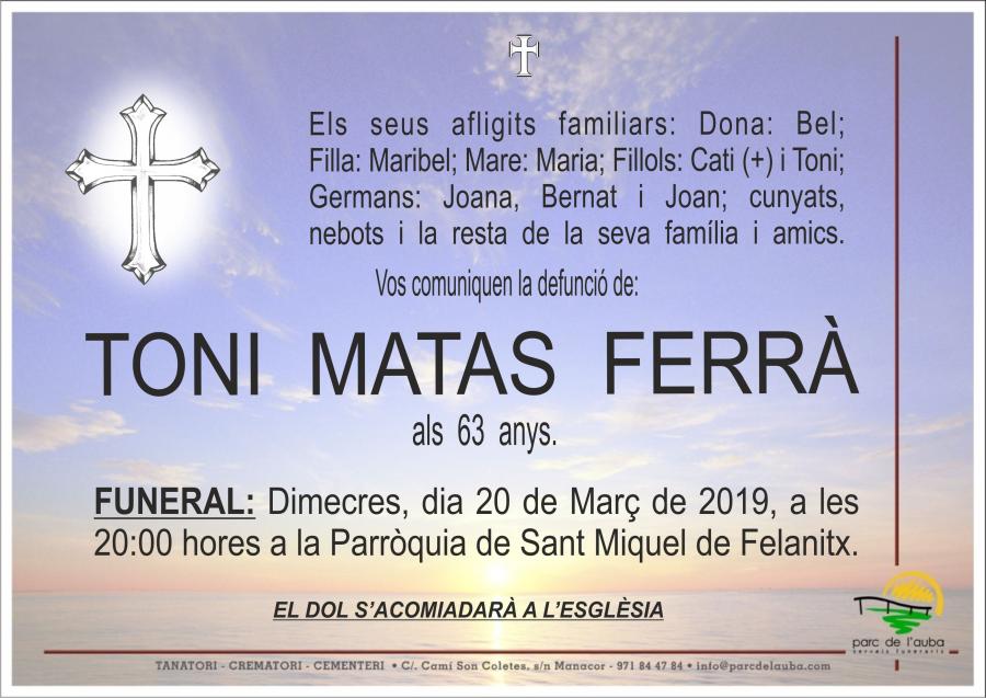 TONI MATAS FERRÀ