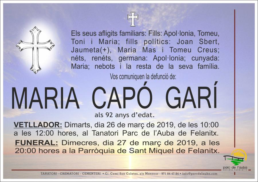 MARIA CAPÓ GARÍ