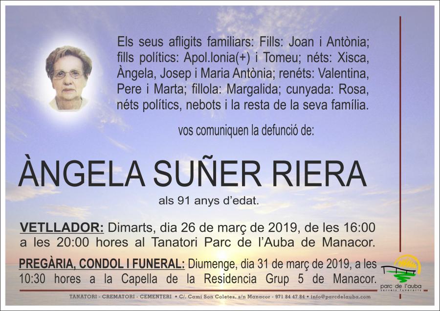ÀNGELA  SUÑER RIERA