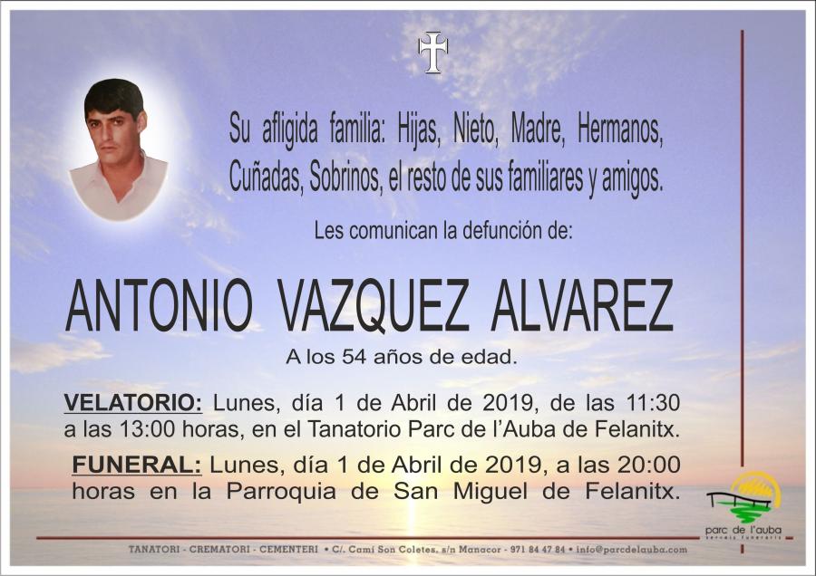 ANTONIO VAZQUEZ ALVAREZ