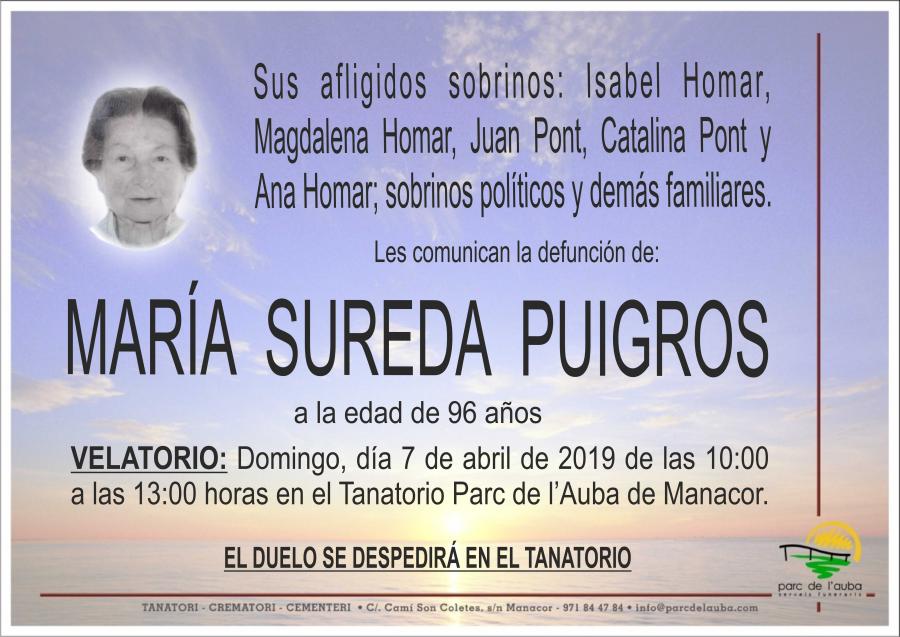 MARÍA SUREDA PUIGROS