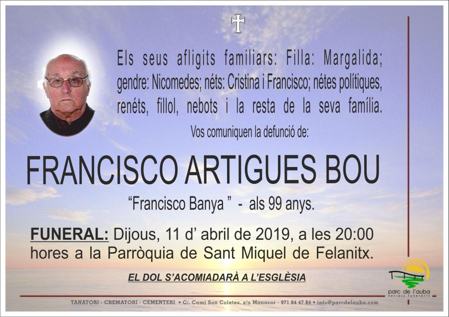 FRANCISCO ARTIGUES BOU