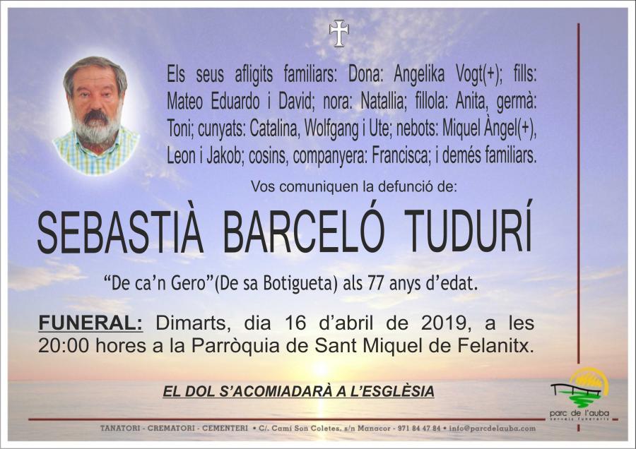 SEBASTIÀ BARCELÓ TUDURÍ