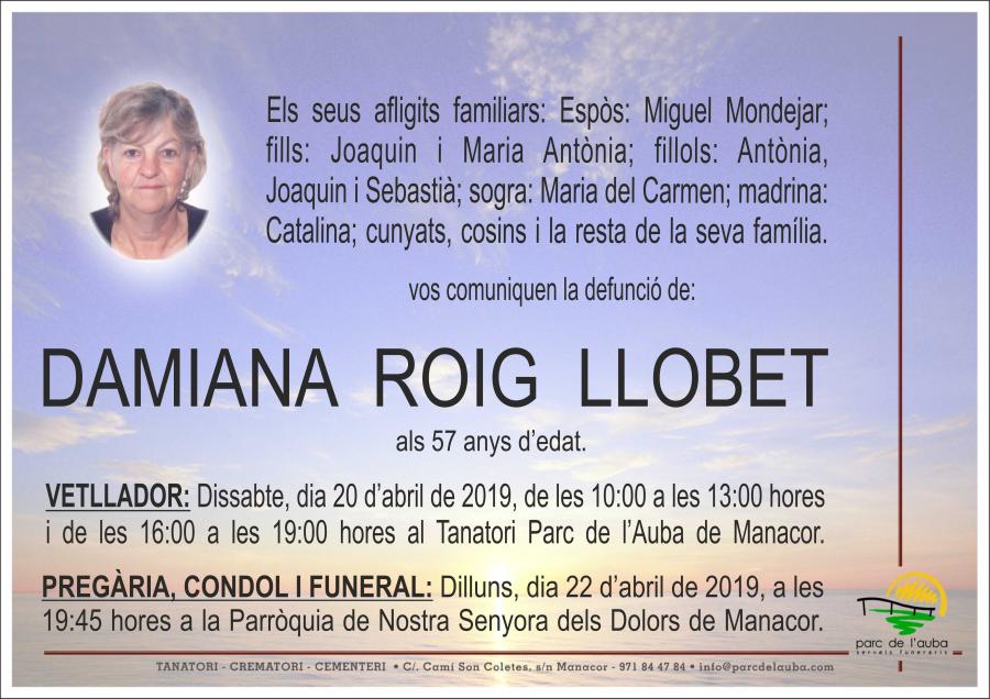 DAMIANA  ROIG LLOBET