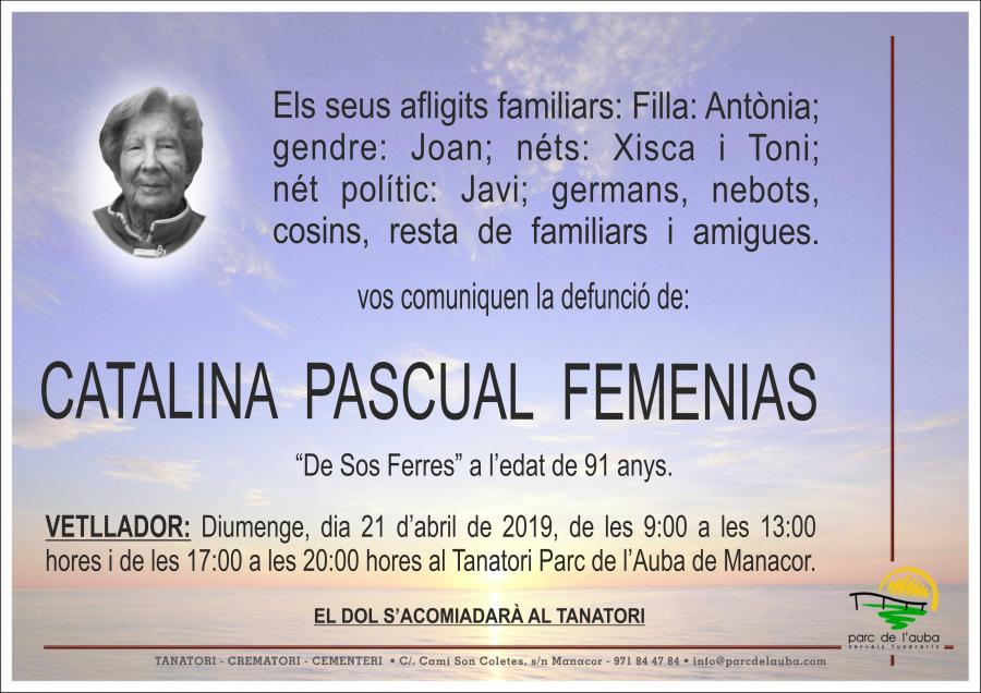 CATALINA PASCUAL FEMENIAS