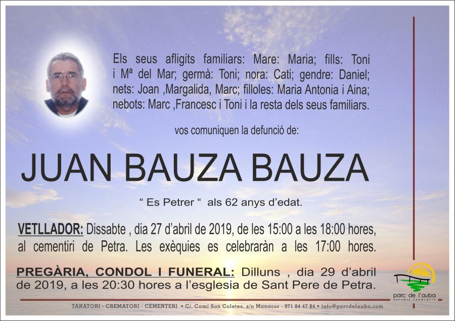JUAN BAUZA BAUZA