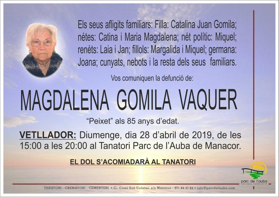 MAGDALENA GOMILA VAQUER