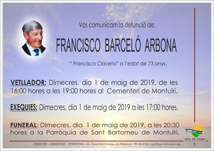 FRANCISCO BARCELÓ ARBONA