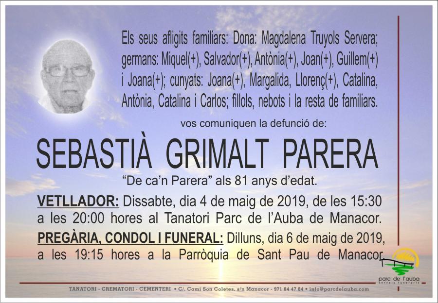 SEBASTIÀ GRIMALT PARERA
