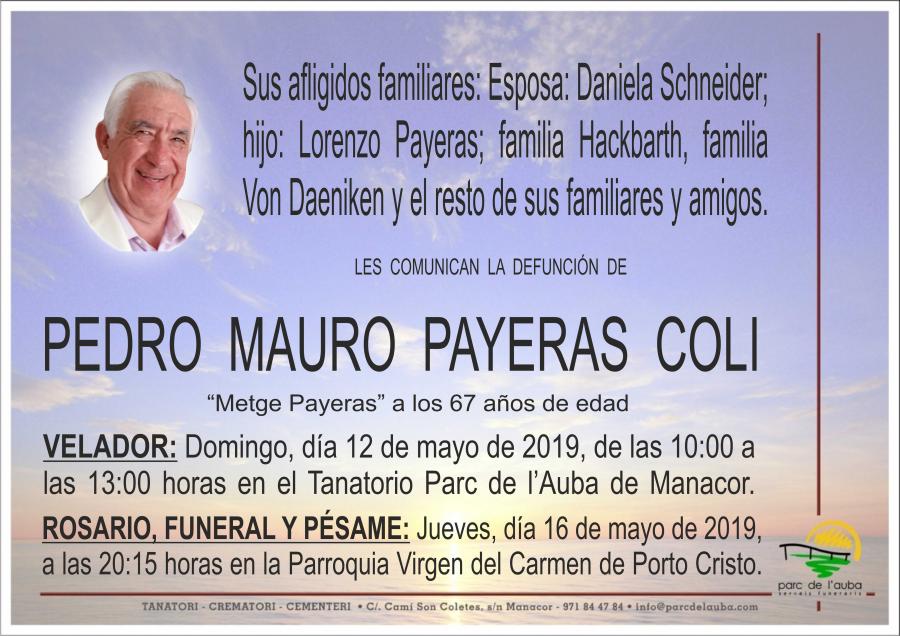 PEDRO MAURO PAYERAS COLI