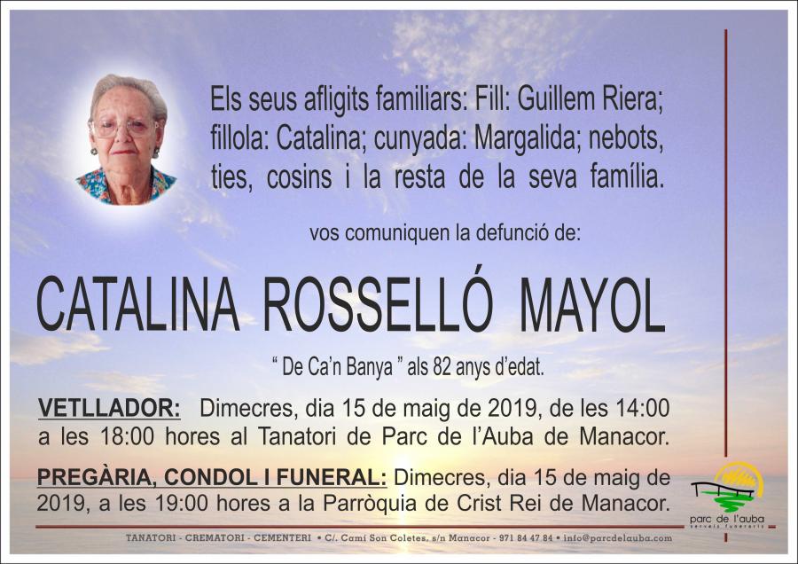 CATALINA ROSSELLÓ MAYOL
