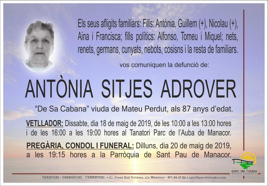 ANTÃ'NIA  SITJES ADROVER