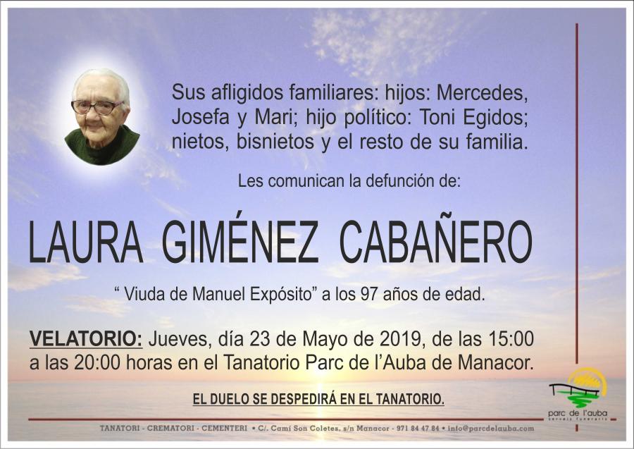 LAURA GIMÉNEZ CABAÑERO