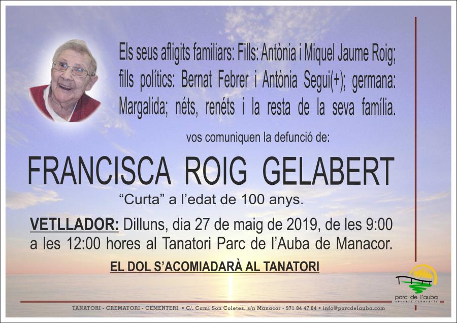 FRANCISCA ROIG GELABERT